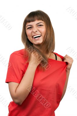 portrait of the brunette