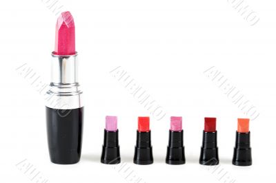 Female red lipstick