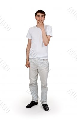 man in bright clothing