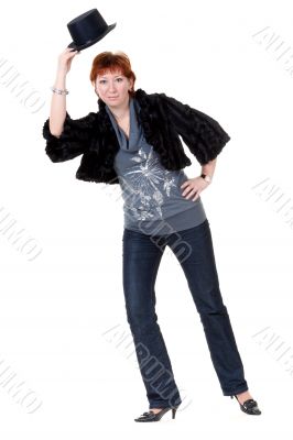 girl in the bowler hat