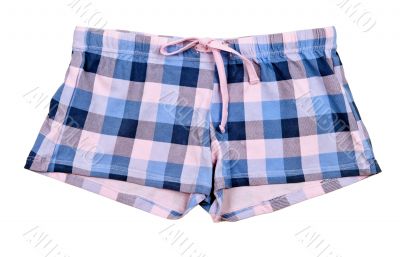 plaid shorts blue