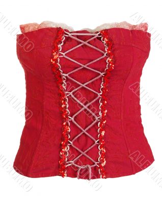 red corset female