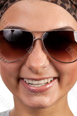 portrait of a girl with glasses