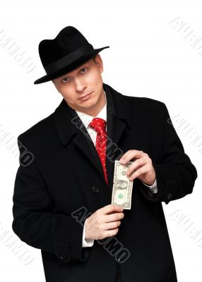 man with the dollar 