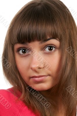 portrait of the brunette