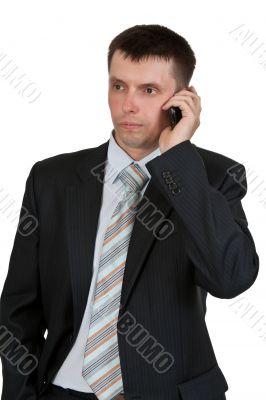 businessman talking on the phone