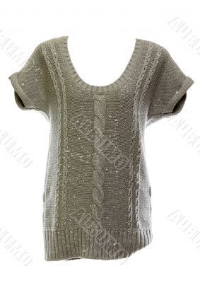 Knitted woman`s dress