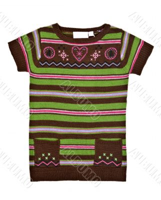 warm striped sweater