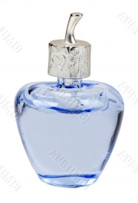 blue perfume bottle
