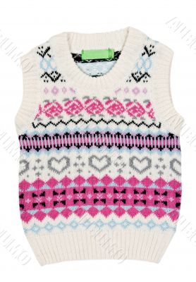 Children`s knitted vest