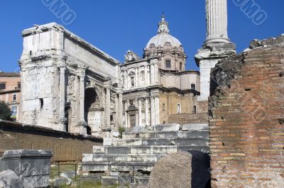 ancient ruins in Rome