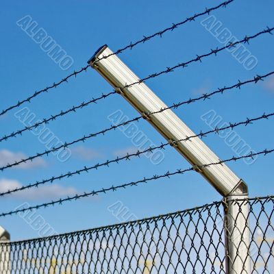 razor wire fence