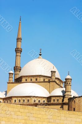 Scenery of the famous Islamic castle in Cairo,Egypt