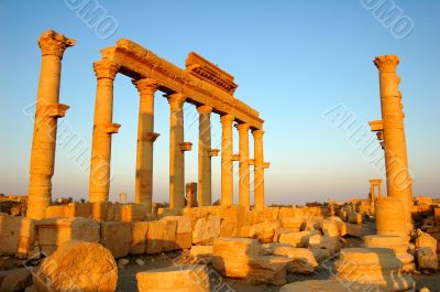 Relics of Palmyra in Syria