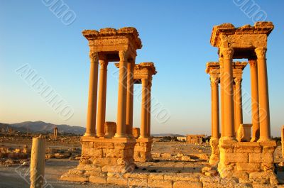 Relics of Palmyra in Syria