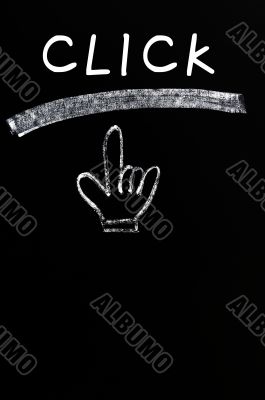 Click - dash and hand cursor