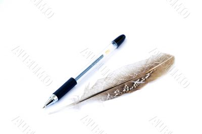 Pen and feather
