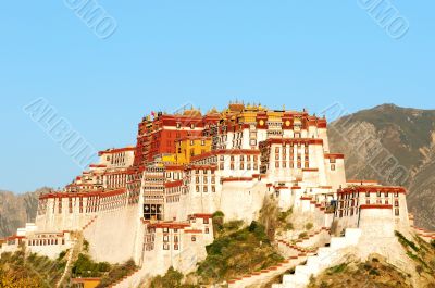 Landmark of Potala Palace in Tibet