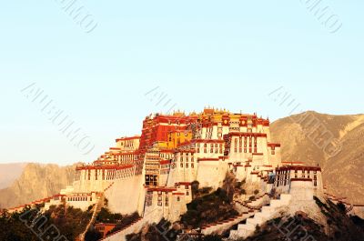 Landmark of Potala Palace in Tibet