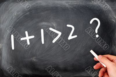 One plus one is greater than two