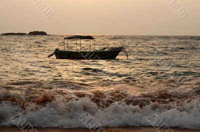 Boat at seashore