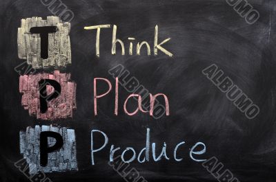 Think, plan and produce Think, plan and produce