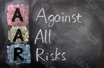 Acronym of AAR for Against All Risks