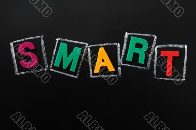 SMART made of color letters