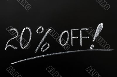 Discount of 20% off