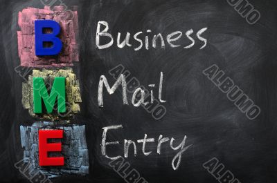 Acronym of BME for Business Mail Entry