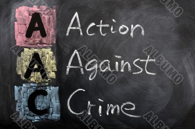 Acronym of AAC for Action against Crime
