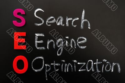 Acronym of SEO - Search engine optimization