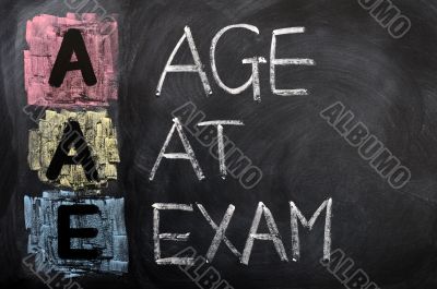 Acronym of AAE for Age at Exam
