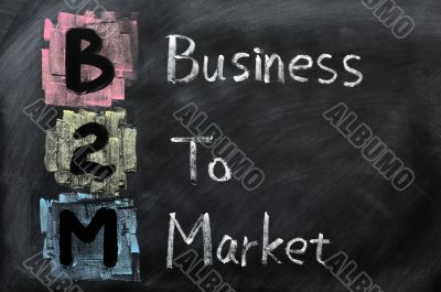 Acronym of B2M - Business to Market
