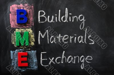 Acronym of BME for Building Materials Exchange