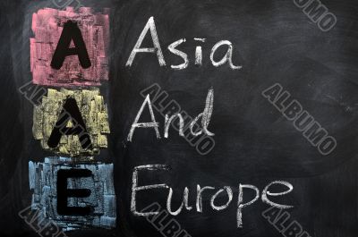 Acronym of AAE for Asia and Europe