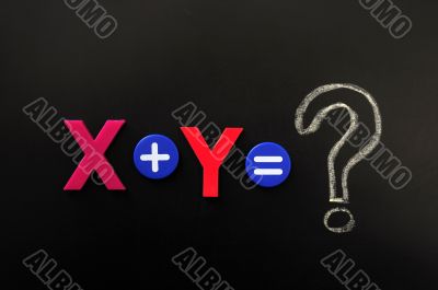 Math formula of x plus y
