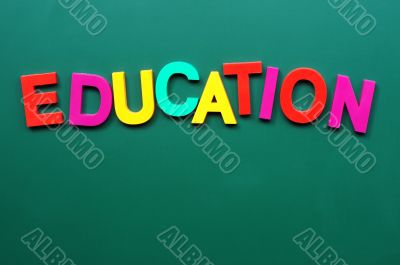 Education - word made of colorful letters