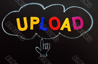 Concept of Upload by cloud computing