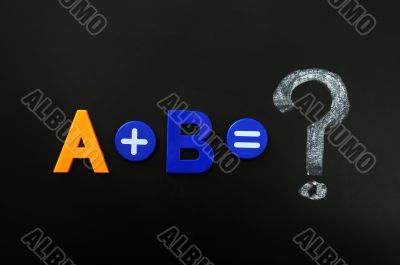 Math formula of A plus B