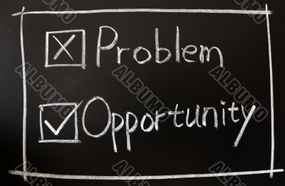 Problem and opportunity check boxes