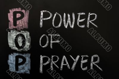 Acronym of POP - Power of prayer