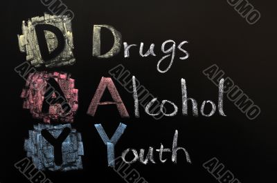 Acronym of DAY - Drugs, Alcohol, Youth