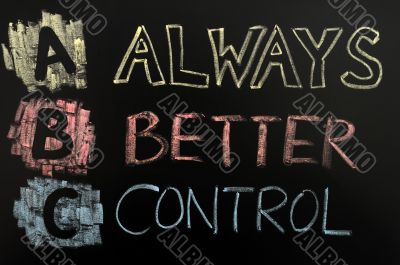 Acronym of ABC - always better control