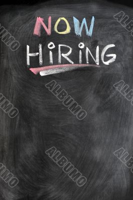 Now hiring