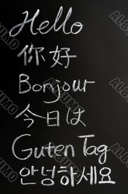 Hello in different languages