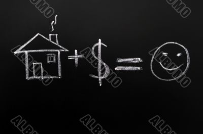 Home plus money means happiness
