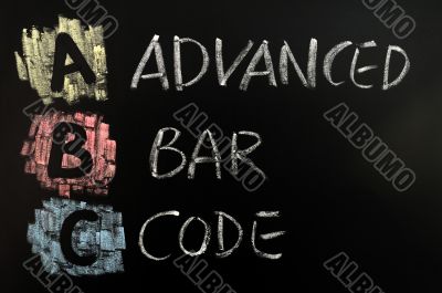 Acronym of ABC - Advanced Bar Code