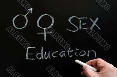Sex education with gender symbols