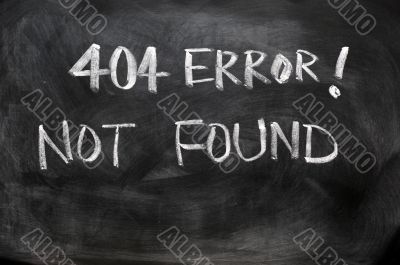 404 error of not found